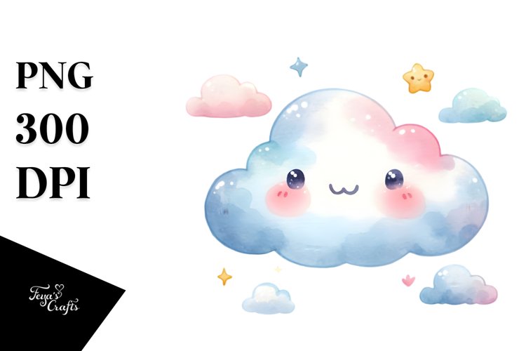 Cute Cloud Clipart Image 20