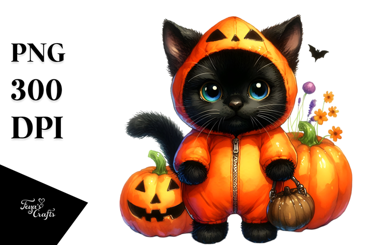 Black Cat Clipart Image 8