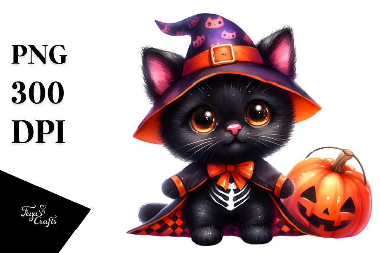 Black Cat Clipart Image 8
