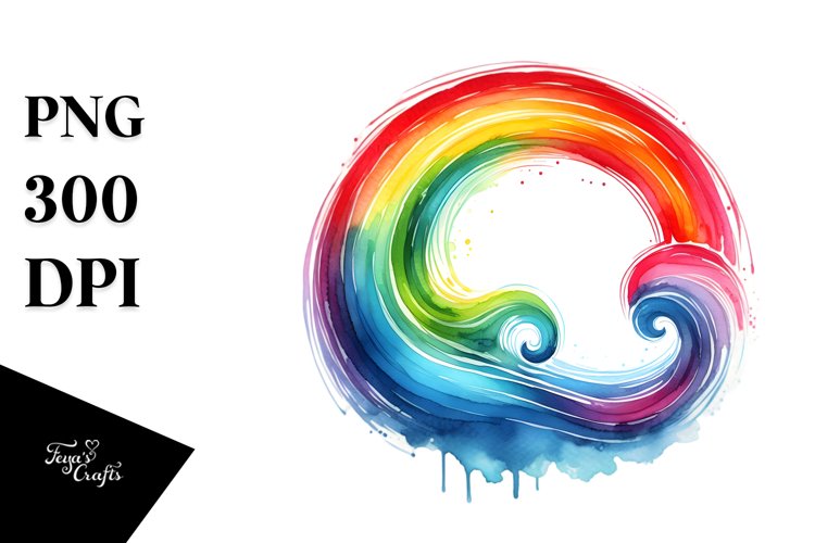 Colorful Ranbow Watercolor