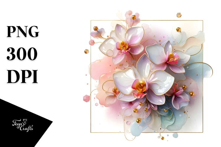 Glossy Orchid PNG
