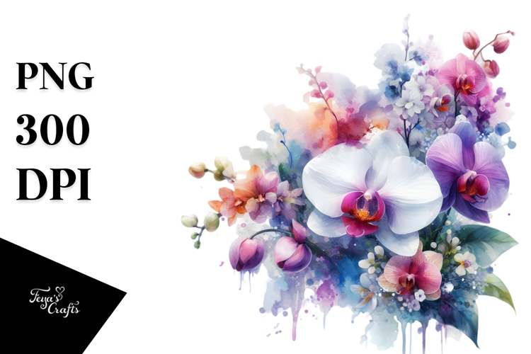 Orchid Clipart Image 11