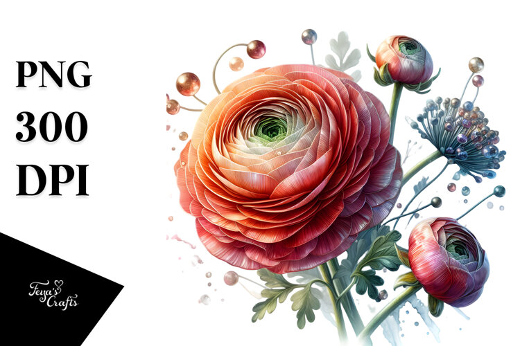 Ranunculus PNG example image 1