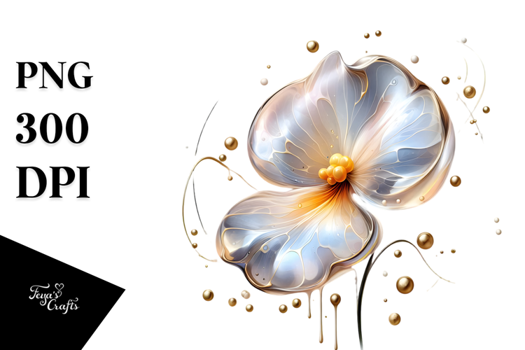 Abstract Glossy Sweet Pea PNG