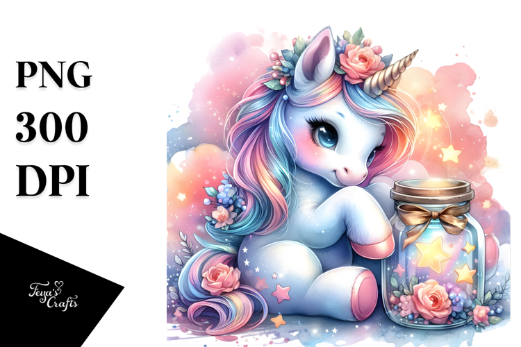 Magical Baby Unicorn PNG
