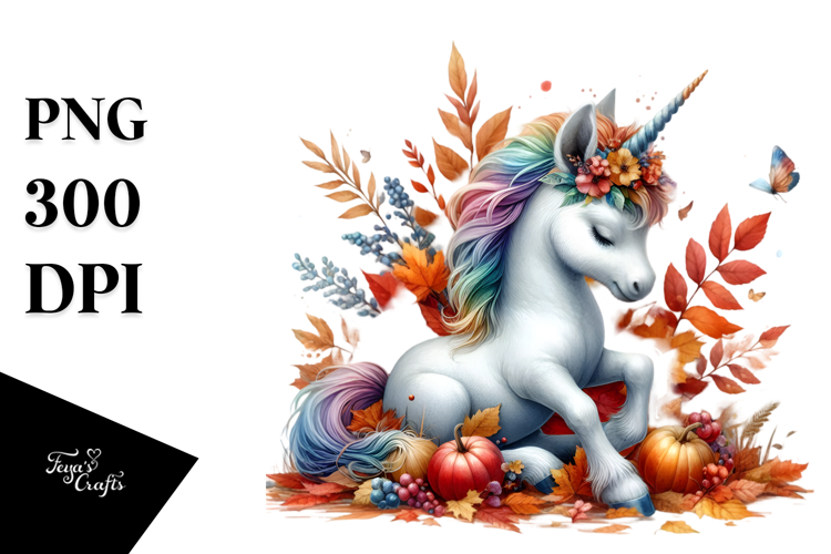 Cozy Baby Unicorn PNG