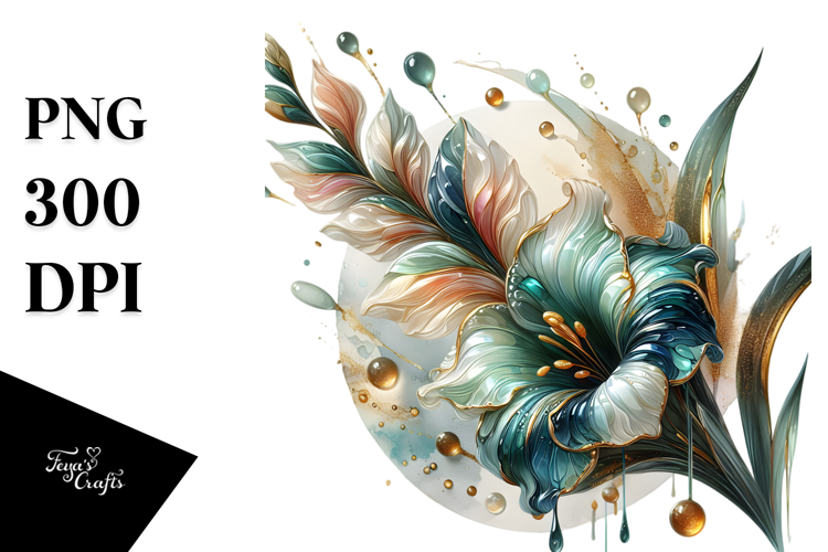 Abstract Gladiolus Material PNG