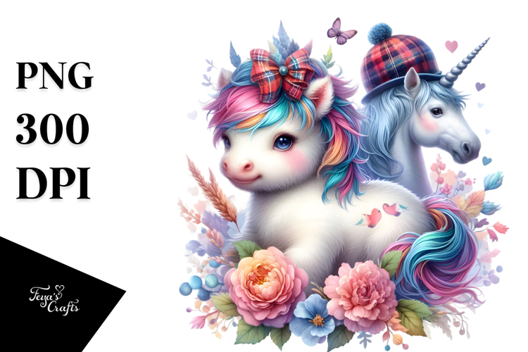 Scottish Highland Unicorn PNG