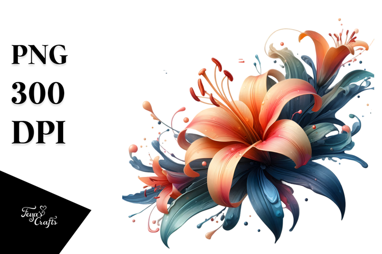 Glossy Lily Material PNG