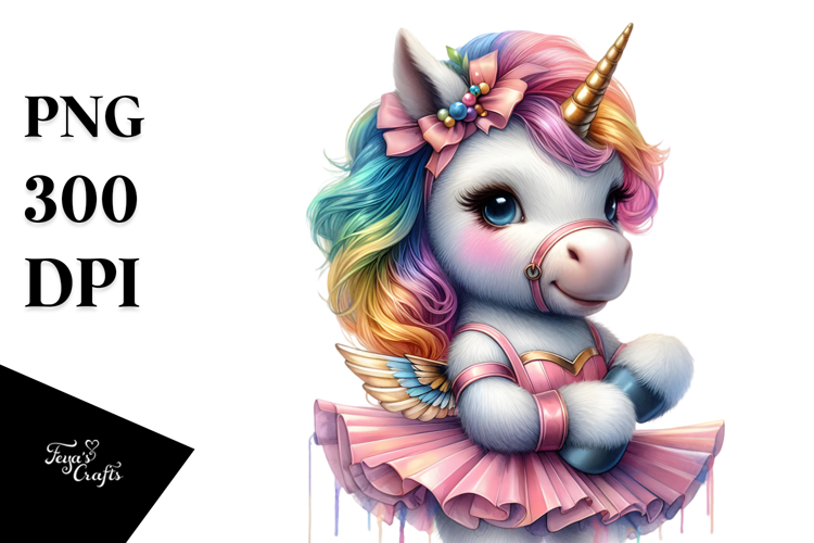 Artistic Unicorn Jazz Dancer PNG