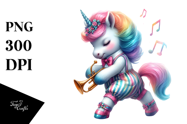 Artistic Unicorn Jazz Dancer PNG