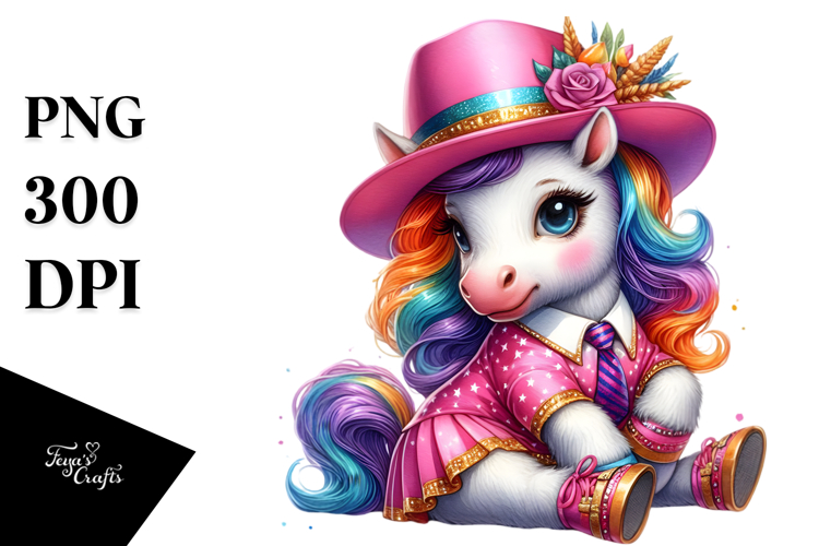 West Coast Swing Dancer Unicorn PNG