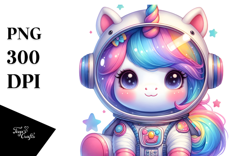 Cosmic Baby Unicorn PNG