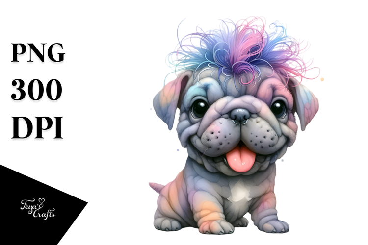 Expressive Baby Mastiff PNG