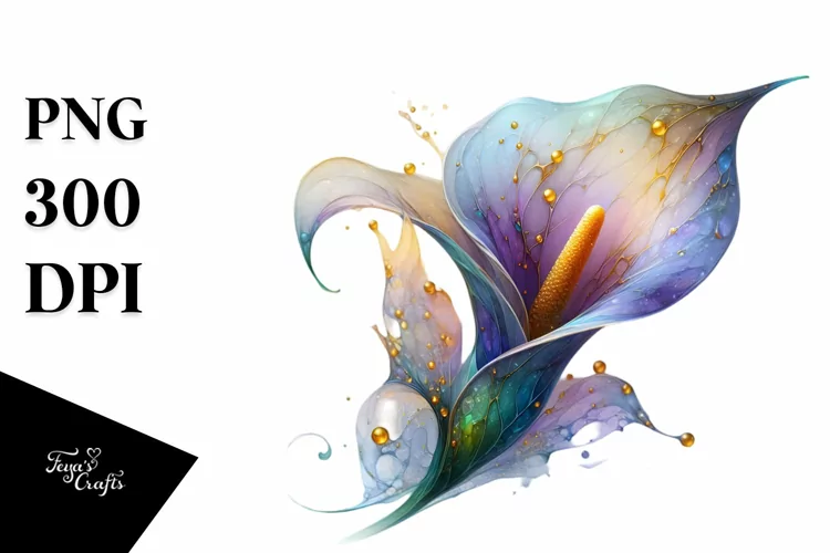 Abstract Calla Lily Material