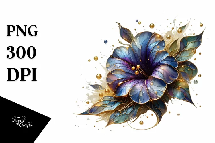 Abstract Glossy Petunia Material
