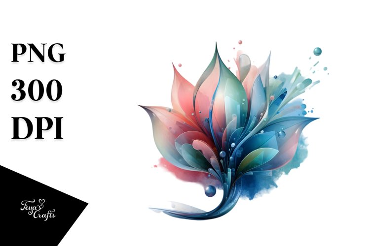 Abstract Snowdrop Transparent PNG example image 1