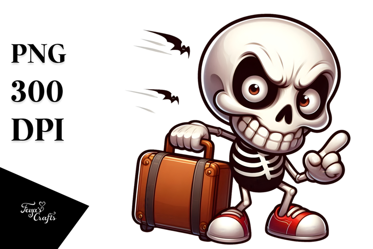 Aggressive Skeletton with Sarcastic Side-Eye PNG