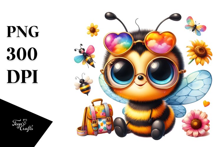 Goofy Baby Bee PNG