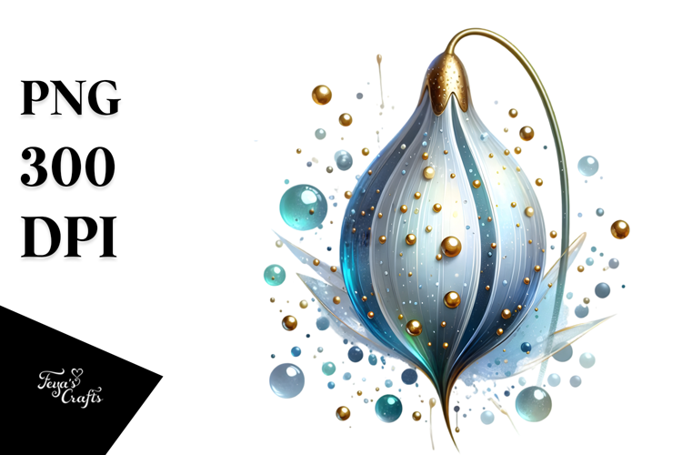 Glossy Snowdrop Material PNG