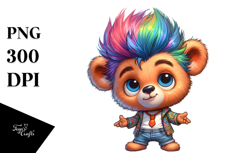 Expressive Bear PNG