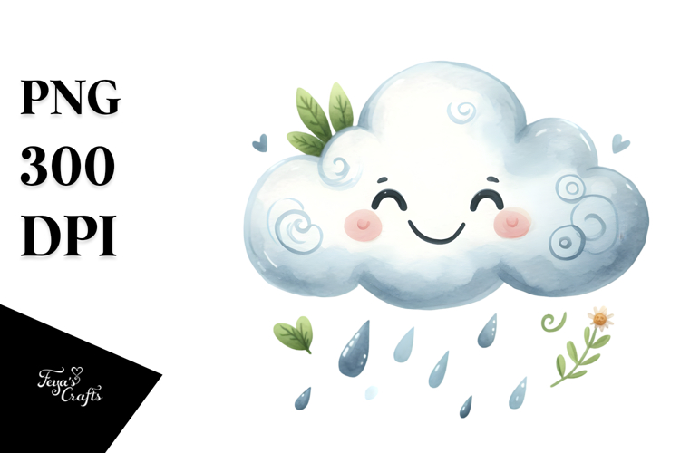 Smiling Cloud PNG