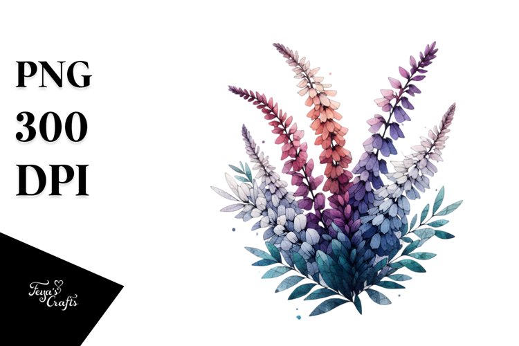 Colorful Heather Stained Clipart