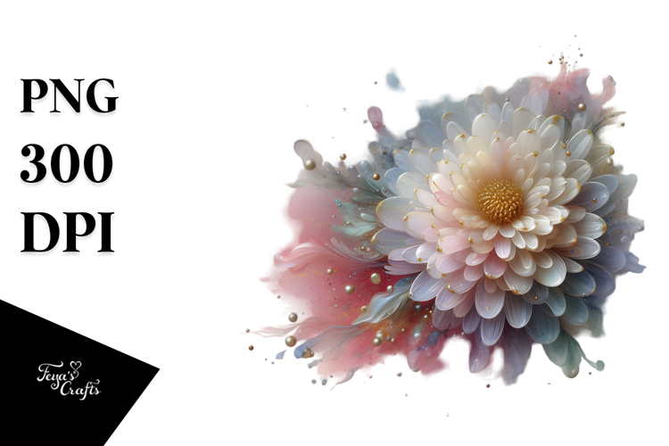 Pastel Chrysanthemum in , Transparent PNG