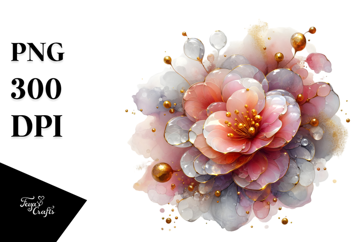 Abstract Begonia PNG