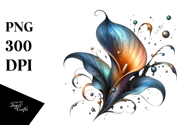 Glossy Calla Lily Material PNG