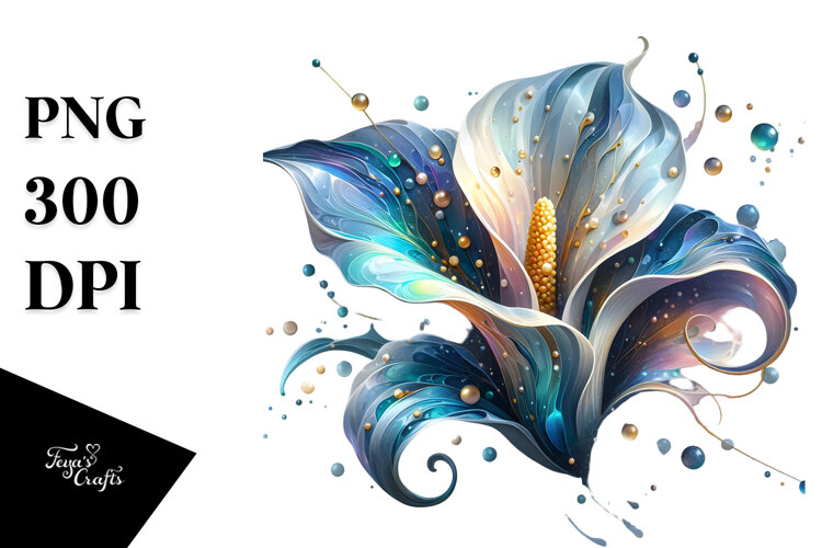 Glossy Calla Lily Material PNG example image 1