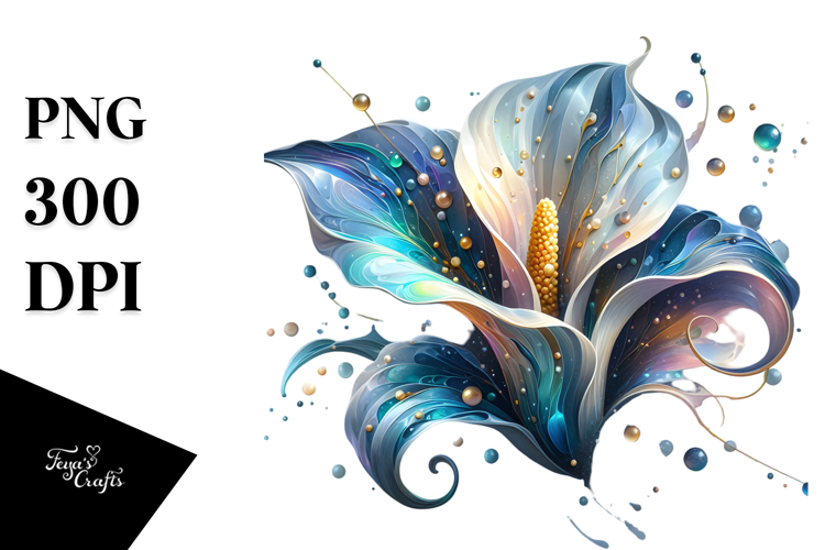 Glossy Calla Lily Material PNG