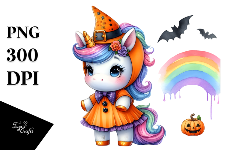 Vibrant Baby Unicorn Halloween