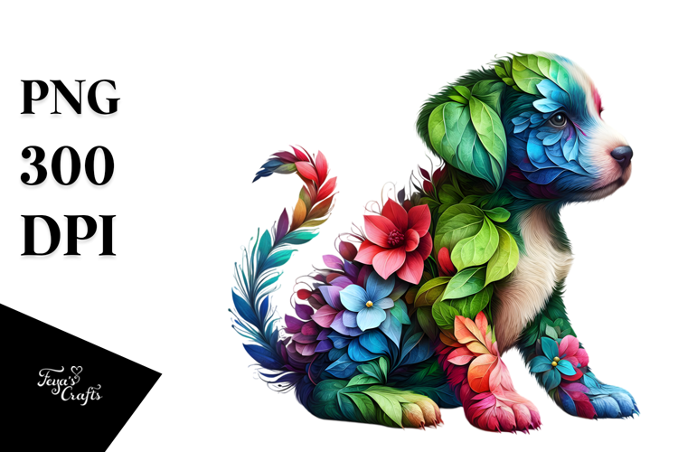 Vibrant Watercolor Puppy, 20 oz Tumbler