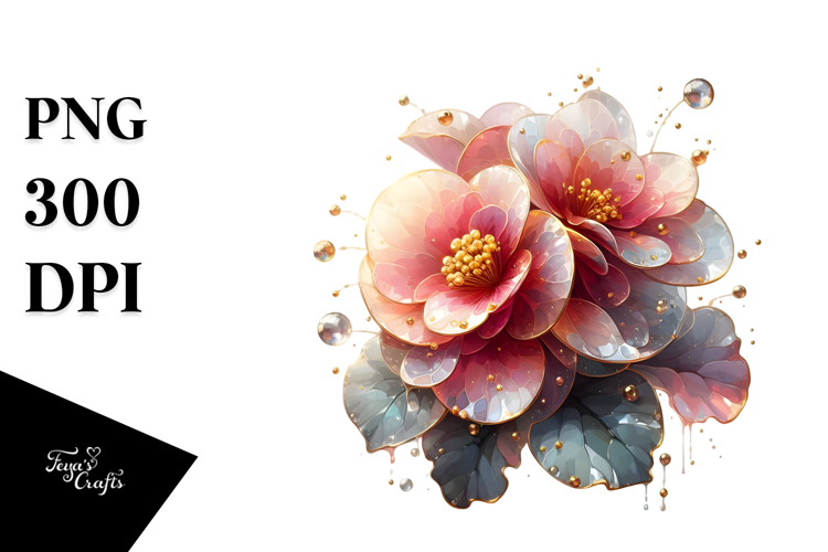 Abstract Begonia PNG