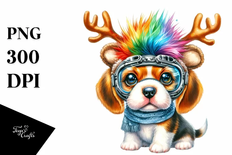 Expressive Beagle PNG