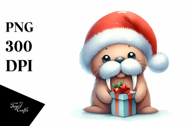 Enthusiastic Walrus PNG