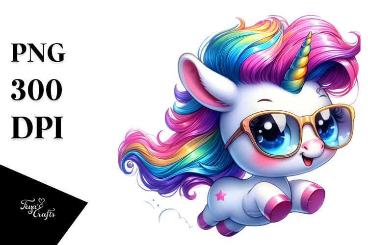 Cute Unicorn Bird Pose PNG
