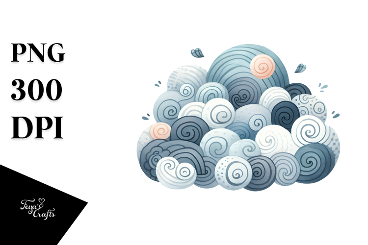 Very Simple Whimsical Cloud PNG