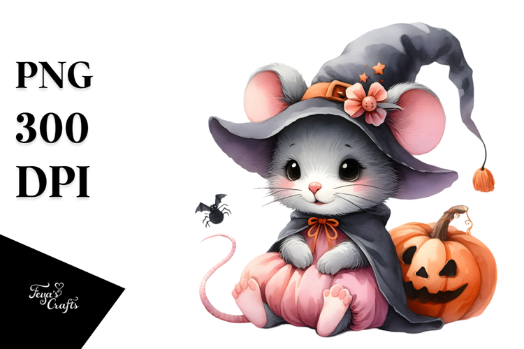 Vibrant Baby Mouse Halloween