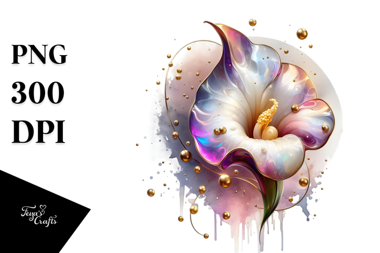 Abstract Glossy Sweet Pea PNG