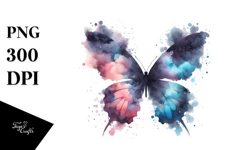 Grungy Butterfly Silhouettes