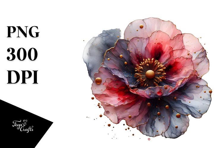 Abstract Poppy, High-Res PNG