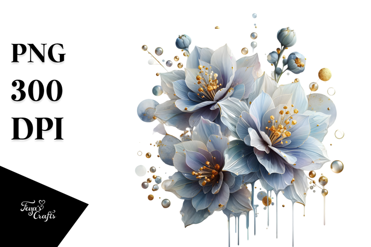 Abstract Delphinium, Transparent PNG