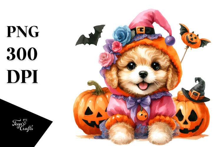 Vibrant Baby Dog Halloween example image 1