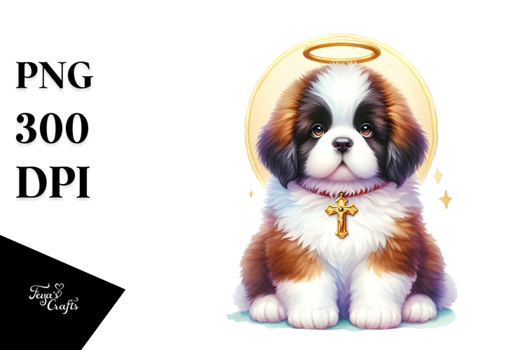 Watercollor Cute Saint Bernard, 20 oz Tumbler