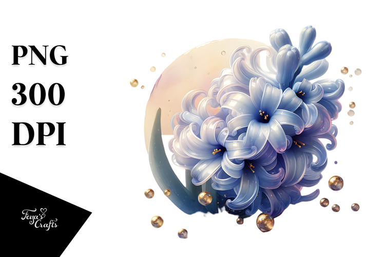 Abstract Glossy Hyacinth PNG