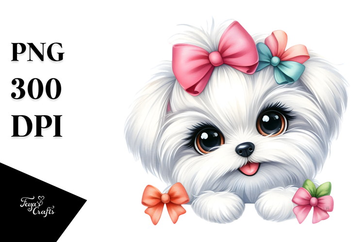 Maltese Clipart Image 5