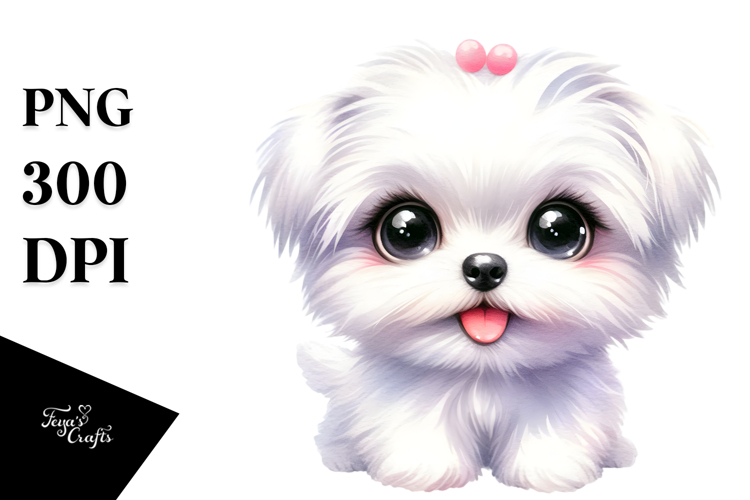 Maltese Clipart Image 3