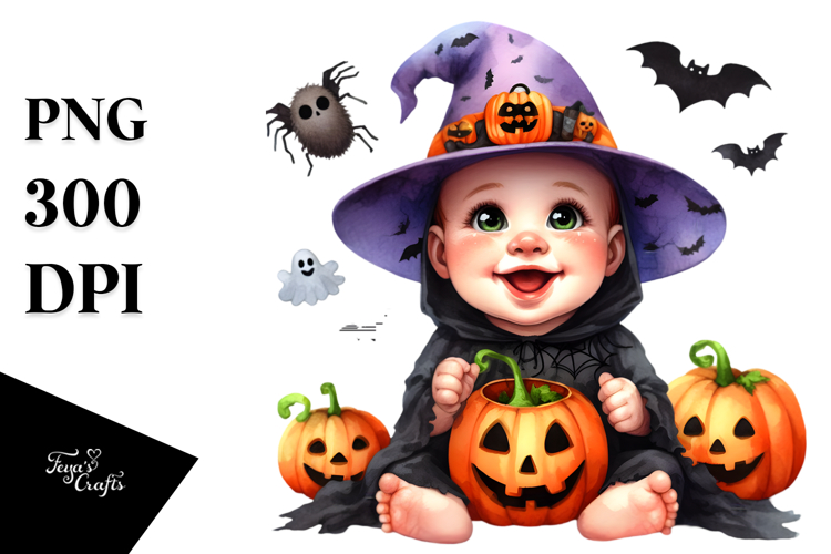 Funny Baby Halloween |Sublimation |Clipart